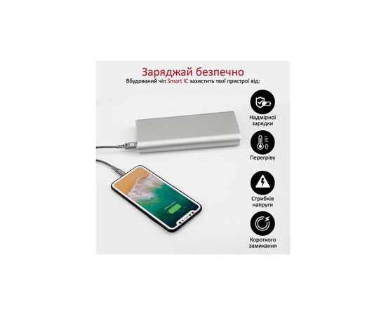 Дата кабель USB 2.0 AM to Lightning ervelink-i.grey Promate (nervelink-i.grey), изображение 6 Дата кабель USB 2.0 AM to Lightning ervelink-i.grey Promate (nervelink-i.grey), изображение 6