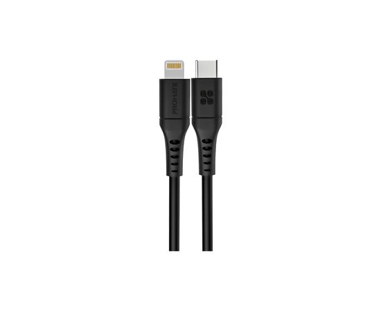Дата кабель USB-C to Lightning powerlink-120.black Promate (powerlink-120.black)
