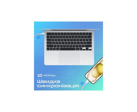 Дата кабель USB-C to USB-C ecoline-cc120.pink Promate (ecoline-cc120.pink), изображение 4 Дата кабель USB-C to USB-C ecoline-cc120.pink Promate (ecoline-cc120.pink), изображение 4
