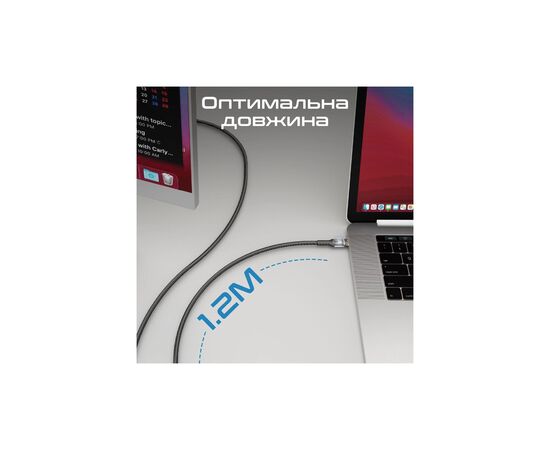 Дата кабель USB-C to USB-C lucidline-cc120.black Promate (lucidline-cc120.black), изображение 7 Дата кабель USB-C to USB-C lucidline-cc120.black Promate (lucidline-cc120.black), изображение 7