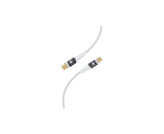 Дата кабель USB-C to USB-C lucidline-cc200.white Promate (lucidline-cc200.white)