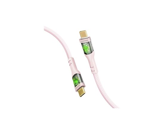 Дата кабель USB-C to USB-C transline-cc200.pink Promate (transline-cc200.pink)