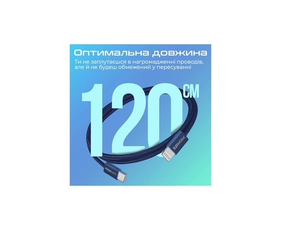 Дата кабель USB-C to Lightning ecoline-ci120.navy Promate (ecoline-ci120.navy), изображение 7 Дата кабель USB-C to Lightning ecoline-ci120.navy Promate (ecoline-ci120.navy), изображение 7
