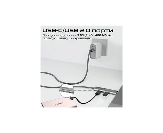 Дата кабель USB-C to USB-C portlink-c3.black Promate (portlink-c3.black), изображение 5 Дата кабель USB-C to USB-C portlink-c3.black Promate (portlink-c3.black), изображение 5