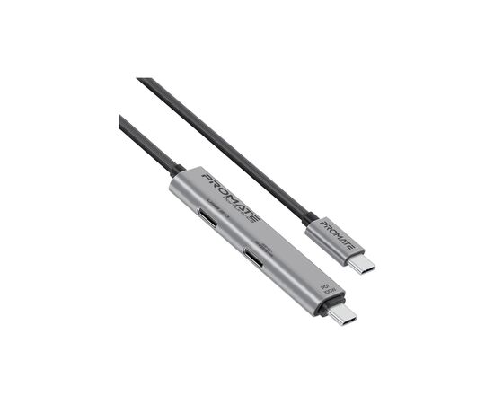 Дата кабель USB-C to USB-C portlink-c3.black Promate (portlink-c3.black)