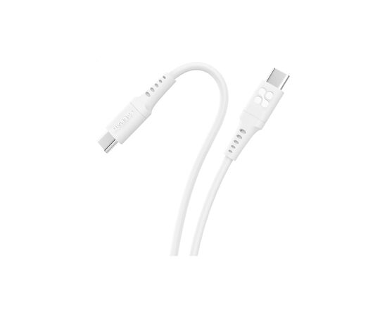 Дата кабель USB-C to USB-C powerlink-cc120.white Promate (powerlink-cc120.white)