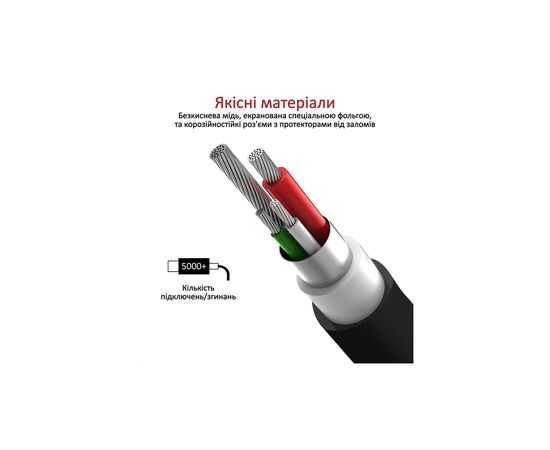 Дата кабель USB 2.0 AM to Micro 5P microcord-1.black Promate (microcord-1.black), зображення 4 Дата кабель USB 2.0 AM to Micro 5P microcord-1.black Promate (microcord-1.black), зображення 4