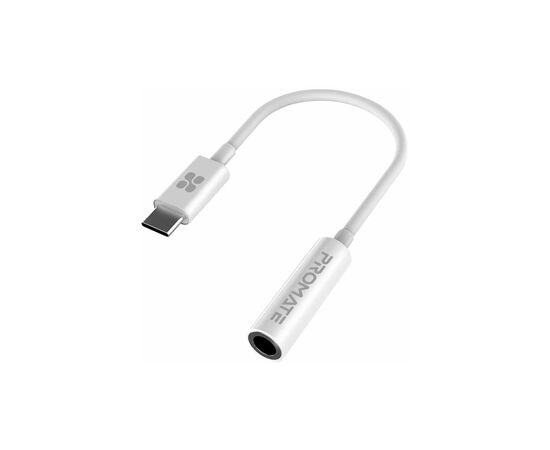Кабель мультимедийный USB-C to AUX 3.5mm-3.5mm auxlink-c.white Promate (auxlink-c.white) Кабель мультимедийный USB-C to AUX 3.5mm-3.5mm auxlink-c.white Promate (auxlink-c.white)