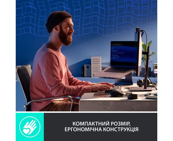 Клавиатура Logitech MX Mechanical Mini Minimalist Graphite (920-010780), изображение 3 Клавиатура Logitech MX Mechanical Mini Minimalist Graphite (920-010780), изображение 3