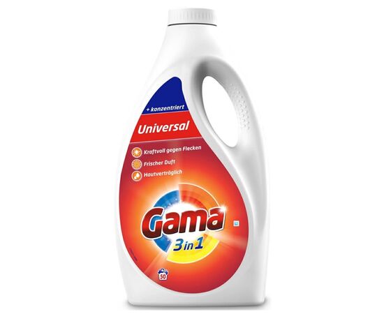 Гель для стирки Gama 3 in 1 Universal 2.5 л (8435495818717)
