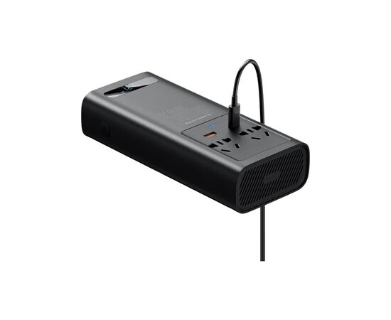 Автомобильный инвертор 12V/220V 500W Super Si Power Inverter CN/EU Black Baseus (CGNB000101), изображение 5 Автомобильный инвертор 12V/220V 500W Super Si Power Inverter CN/EU Black Baseus (CGNB000101), изображение 5
