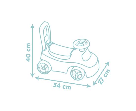 Чудомобиль Smoby Little Котик 54 х 27 х 40 см, 10 міс.+ (140503), изображение 3 Чудомобиль Smoby Little Котик 54 х 27 х 40 см, 10 міс.+ (140503), изображение 3