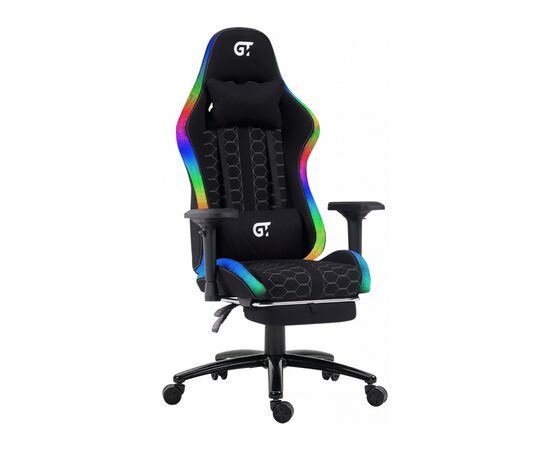 Кресло игровое GT Racer X-2462 Black (X-2462 Fabric Black), изображение 2