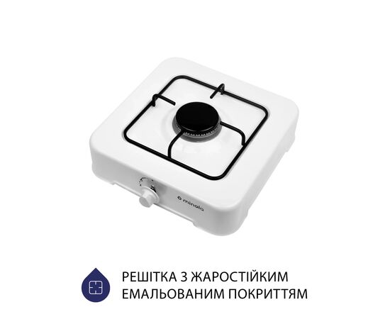 Настольная плита Minola TGH 100 WH, изображение 2 Настольная плита Minola TGH 100 WH, изображение 2