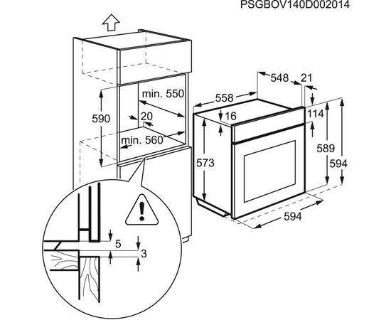 Духовой шкаф Electrolux EOA 5220 FOR (EOA5220FOR), изображение 4 Духовой шкаф Electrolux EOA 5220 FOR (EOA5220FOR), изображение 4