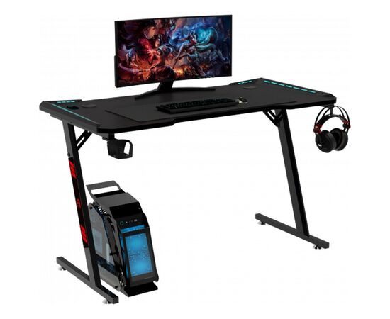 Компьютерный стол GT Racer GT Racer T-1242 (120x60x73) Black (T-1242 (120x60x73) Black), изображение 4 Компьютерный стол GT Racer GT Racer T-1242 (120x60x73) Black (T-1242 (120x60x73) Black), изображение 4