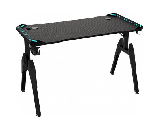 Компьютерный стол GT Racer GT Racer T-1244 (120x60x73) Black (T-1244 (120x60x73) Black), изображение 3 Компьютерный стол GT Racer GT Racer T-1244 (120x60x73) Black (T-1244 (120x60x73) Black), изображение 3