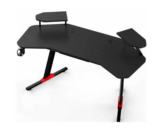 Компьютерный стол GT Racer GT Racer T-1246 (160x60x73) Black (T-1246 (160x60x73) Black), изображение 3 Компьютерный стол GT Racer GT Racer T-1246 (160x60x73) Black (T-1246 (160x60x73) Black), изображение 3
