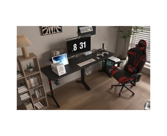 Компьютерный стол GT Racer GT Racer T-1247 (146x146x60x73) Black (T-1247 (146x146x60x73) Black), изображение 7 Компьютерный стол GT Racer GT Racer T-1247 (146x146x60x73) Black (T-1247 (146x146x60x73) Black), изображение 7