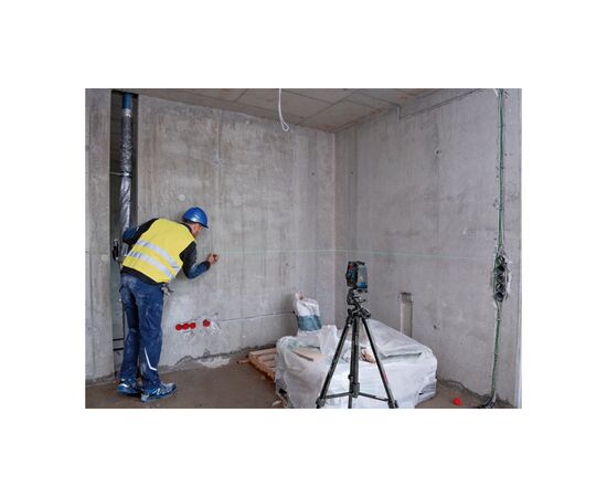 Лазерный нивелир Bosch GCL 2-50 G, до 15м, 0.3мм/м, з штативом BT 150, тримачем RM 10, чохол (0.601.066.M01), изображение 3 Лазерный нивелир Bosch GCL 2-50 G, до 15м, 0.3мм/м, з штативом BT 150, тримачем RM 10, чохол (0.601.066.M01), изображение 3