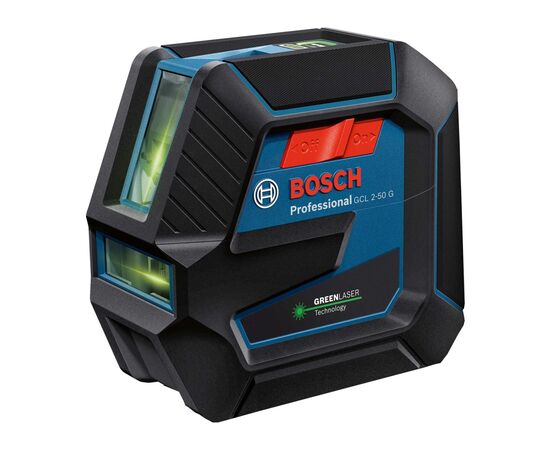 Лазерний нівелір Bosch GCL 2-50 G, до 15м, 0.3мм/м, з штативом BT 150, тримачем RM 10, чохол (0.601.066.M01)