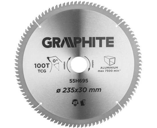 Диск пильний Neo Tools пильний по люмінію, 235х30мм, 100 зубів (55H695)