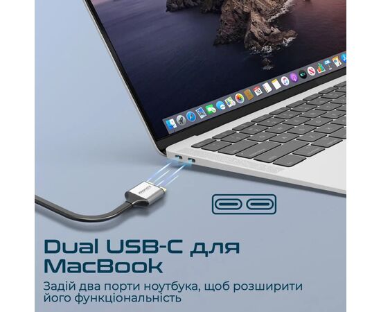 Концентратор Promate USB Hub 13 ports versahub-mst.grey (versahub-mst.grey), изображение 4 Концентратор Promate USB Hub 13 ports versahub-mst.grey (versahub-mst.grey), изображение 4