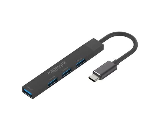 Концентратор Promate USB Hub 4 ports litehub-4.black (litehub-4.black)