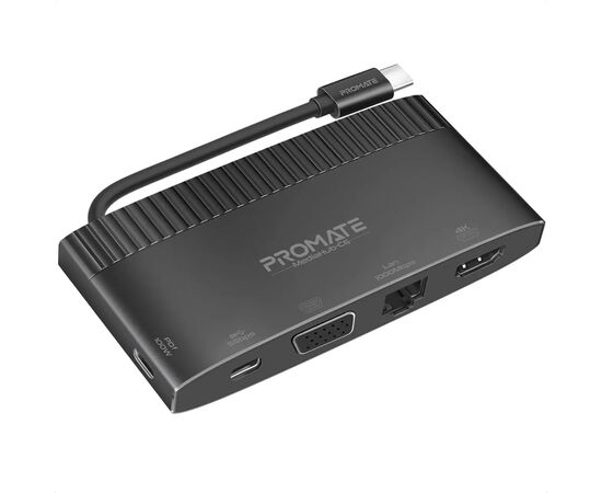 Концентратор Promate USB Hub 6 ports mediahub-c6.black (mediahub-c6.black)