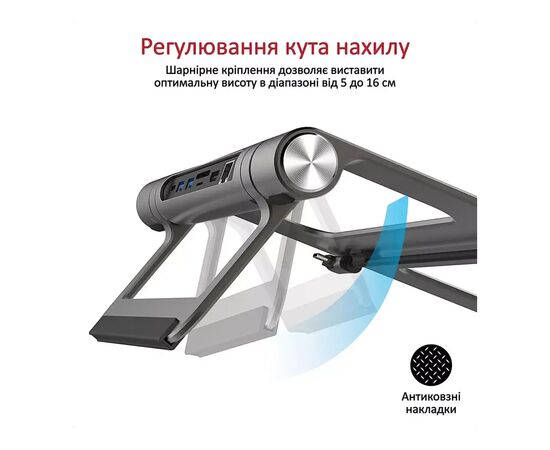Концентратор Promate USB Hub 9 ports primebase-c.grey (primebase-c.grey), изображение 4 Концентратор Promate USB Hub 9 ports primebase-c.grey (primebase-c.grey), изображение 4