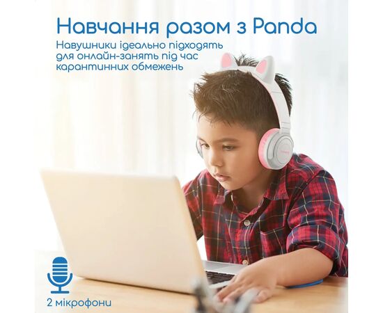 Наушники Promate Panda Bubblegum (panda.bubblegum), изображение 3 Наушники Promate Panda Bubblegum (panda.bubblegum), изображение 3
