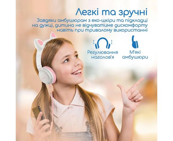 Наушники Promate Panda Bubblegum (panda.bubblegum), изображение 5 Наушники Promate Panda Bubblegum (panda.bubblegum), изображение 5