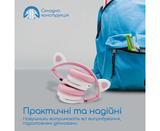 Наушники Promate Panda Bubblegum (panda.bubblegum), изображение 7 Наушники Promate Panda Bubblegum (panda.bubblegum), изображение 7