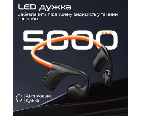 Наушники Promate RippleGlow Black (rippleglow.black), изображение 5 Наушники Promate RippleGlow Black (rippleglow.black), изображение 5