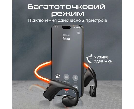 Наушники Promate RippleGlow Black (rippleglow.black), изображение 7 Наушники Promate RippleGlow Black (rippleglow.black), изображение 7