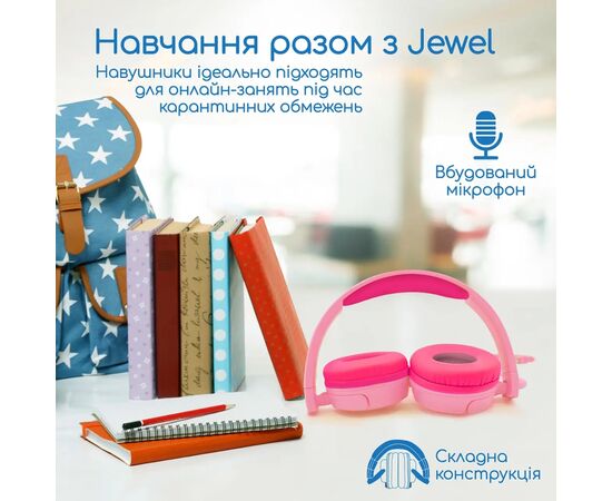 Наушники Promate Jewel Bubblegum (jewel.bubblegum), изображение 3 Наушники Promate Jewel Bubblegum (jewel.bubblegum), изображение 3