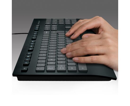 Клавиатура Logitech K280e for Business USB UA Black (920-005217), изображение 2 Клавиатура Logitech K280e for Business USB UA Black (920-005217), изображение 2