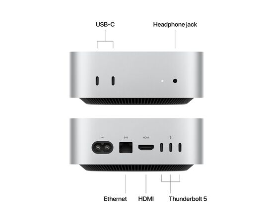 Компьютер Apple A3239 Mac mini / Apple M4 Pro(12C CPU/16C GPU), 24, 512 (MCX44UA/A), изображение 4 Компьютер Apple A3239 Mac mini / Apple M4 Pro(12C CPU/16C GPU), 24, 512 (MCX44UA/A), изображение 4