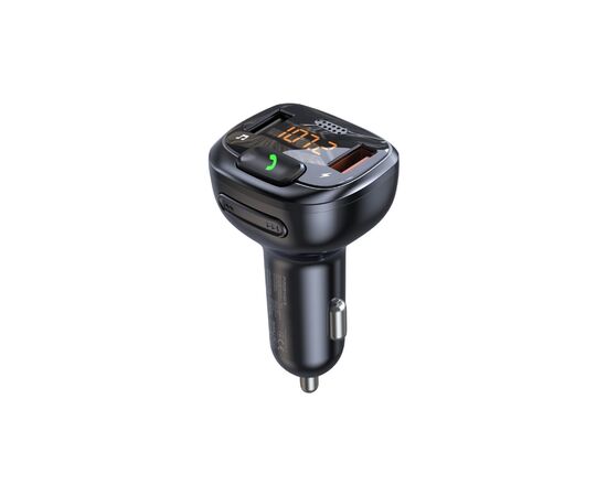 FM модулятор Promate SmarTune 4 USB QC3.0/USB OTG/MICROSD BLACK (smartune-4.black)
