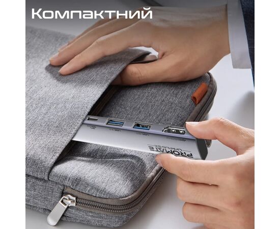 Концентратор Promate USB Hub 5 ports linkhub-5x (linkhub-5x), зображення 6