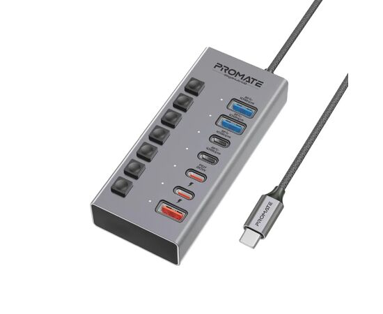 Концентратор Promate USB Hub 7 ports gegahub-10g (gegahub-10g)