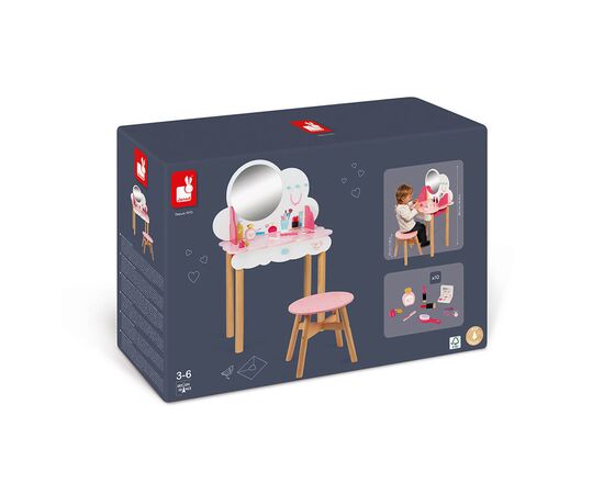 Игровой набор Janod Туалетный столик и стульчик (J06553), изображение 4 Игровой набор Janod Туалетный столик и стульчик (J06553), изображение 4