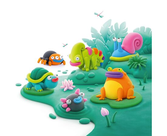 Набір для творчості Lipaka пластилину, Екзотичні тварини 6 персонажів (15025-UA01), зображення 4 Набір для творчості Lipaka пластилину, Екзотичні тварини 6 персонажів (15025-UA01), зображення 4