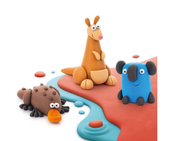 Набір для творчості Lipaka пластилину, Австралійські тварини качкодзьоб, кенгуру, коала (60052-UA01), зображення 3 Набір для творчості Lipaka пластилину, Австралійські тварини качкодзьоб, кенгуру, коала (60052-UA01), зображення 3