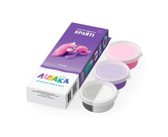 Набір для творчості Lipaka пластилину, Брайті (30137-UA01), зображення 2 Набір для творчості Lipaka пластилину, Брайті (30137-UA01), зображення 2