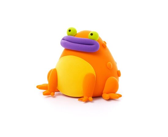 Набір для творчості Lipaka пластилину, Помаранчева жаба (30124-UA01), зображення 4 Набір для творчості Lipaka пластилину, Помаранчева жаба (30124-UA01), зображення 4