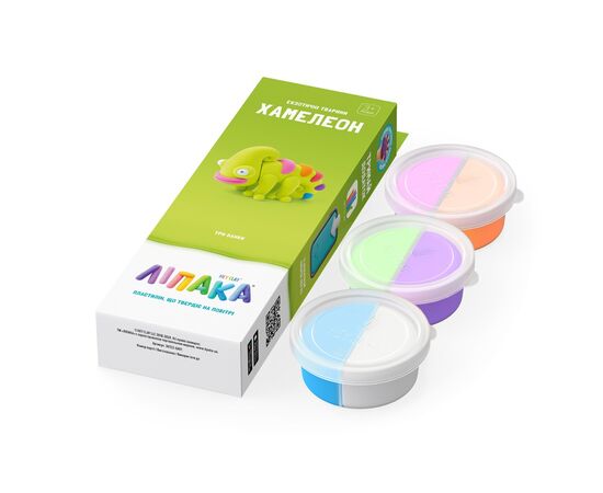 Набір для творчості Lipaka пластилину, Хамелеон (30123-UA01), зображення 2 Набір для творчості Lipaka пластилину, Хамелеон (30123-UA01), зображення 2