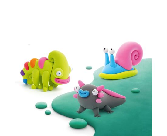 Набір для творчості Lipaka пластилину, Хамелеон, Гастропода, Аксолотль (60049-UA01), зображення 6 Набір для творчості Lipaka пластилину, Хамелеон, Гастропода, Аксолотль (60049-UA01), зображення 6