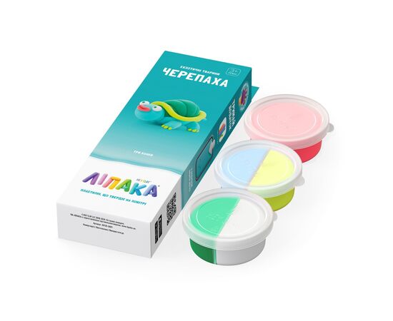 Набір для творчості Lipaka пластилину, Черепаха (30126-UA01), зображення 2 Набір для творчості Lipaka пластилину, Черепаха (30126-UA01), зображення 2