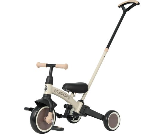 Дитячий велосипед QPlay Stager 3 в 1 з ручкою, біговел, Beige-Brown (T80STAGERBeigeBrown), зображення 10 Дитячий велосипед QPlay Stager 3 в 1 з ручкою, біговел, Beige-Brown (T80STAGERBeigeBrown), зображення 10